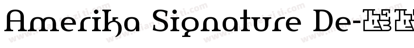 Amerika Signature De字体转换